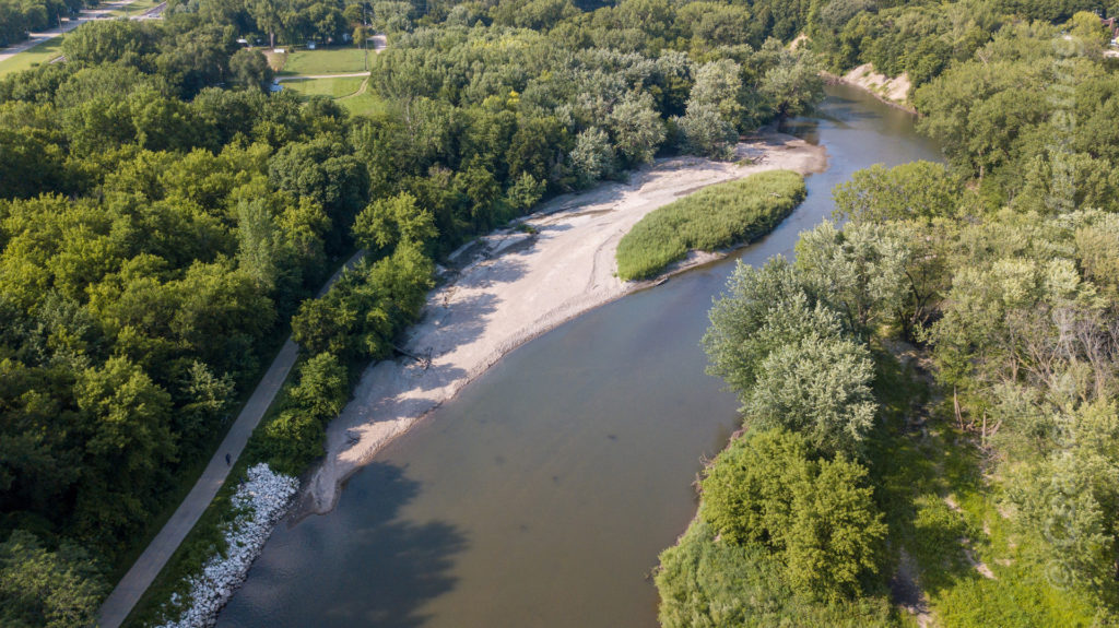 River by Hamilton County Fair Iowa Aerial Photography by Ceaser's Aerial Marketing