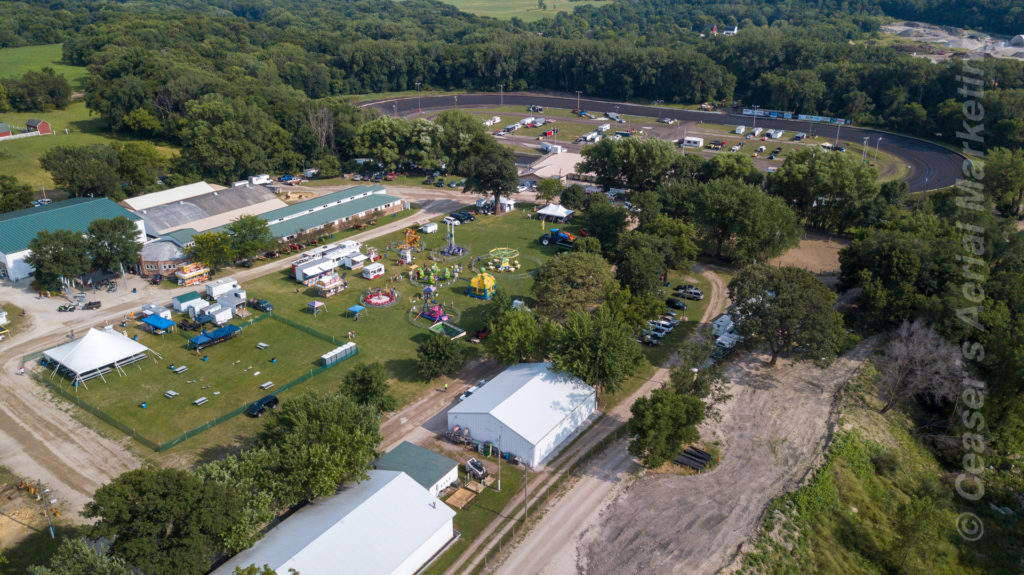 Hamilton County Fairgrounds Iowa Aerial Photography by Ceaser's Aerial Marketing